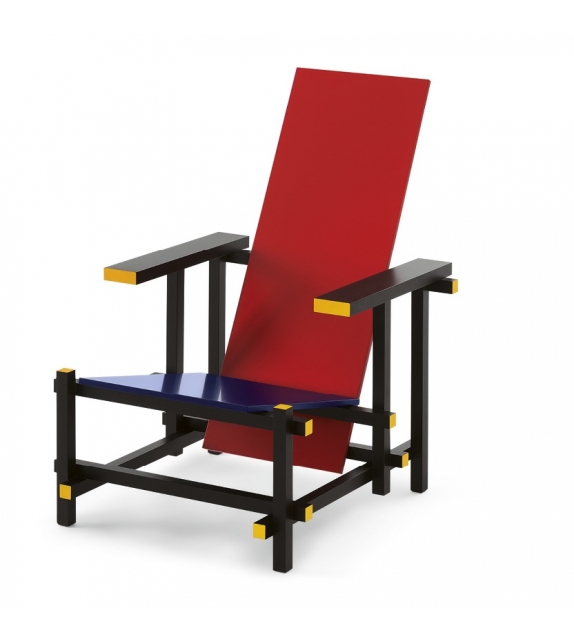 635 Red and Blue Cassina Armchair