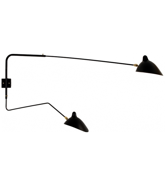 AP2B1C 2 Rotating Arms, 1 Straight, 1 Curved Serge Mouille