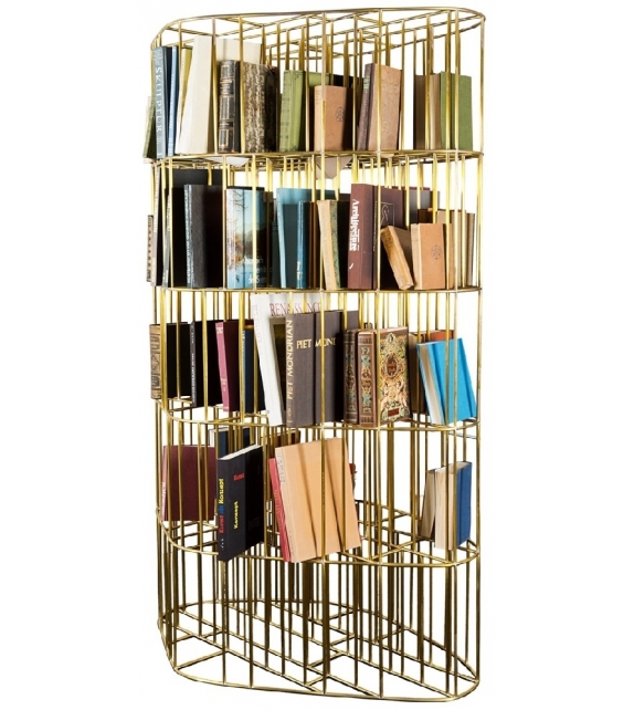 Golden Cage Bookcase Ceccotti Collezioni