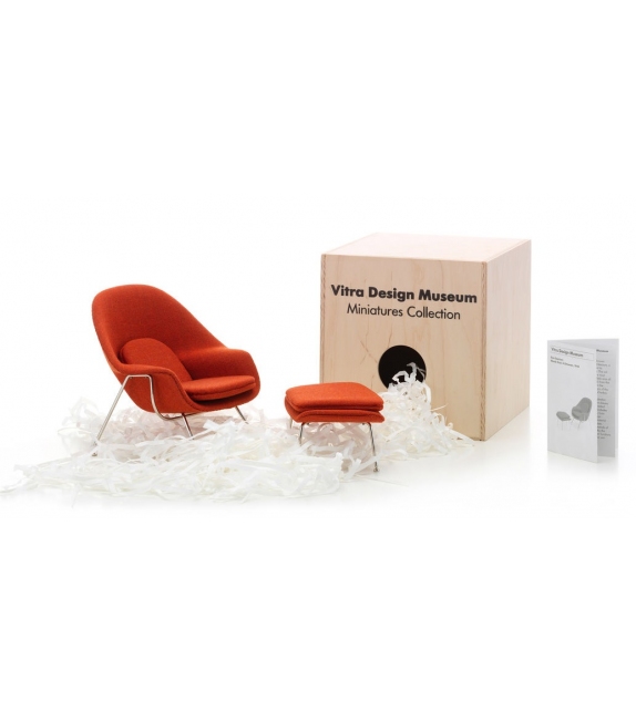 Miniature Womb chair & Ottoman Vitra, Saarinen