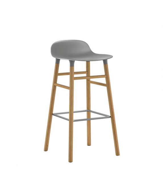 Ready for shipping - Form Normann Copenhagen Stool with Wood Legs