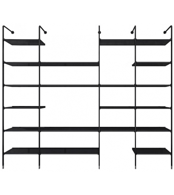 Wind Bookcase With Open Compartments Rimadesio